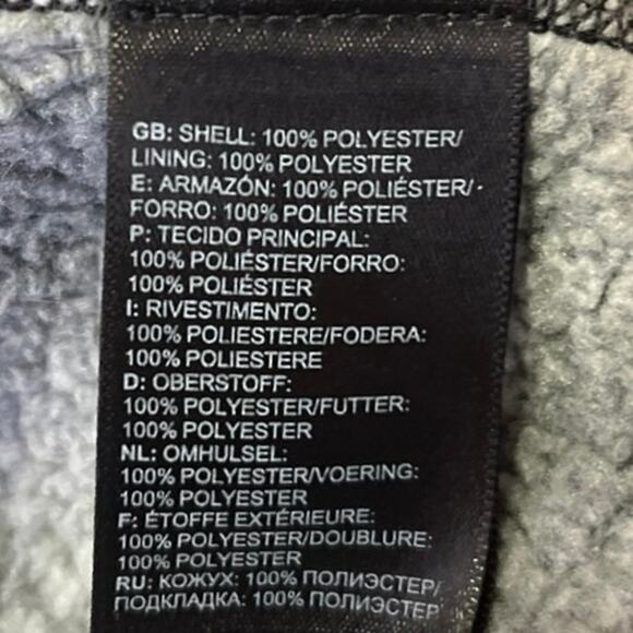 The North Face Men's Gray Aztec Tribal 1/4 Zip Fleece Pullover Sweater Top Sz S - Picture 5 of 5